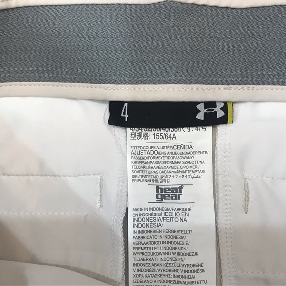 NWT UNDER ARMOUR size 4 GOLF SHORTS vanilla khaki - Picture 7 of 15